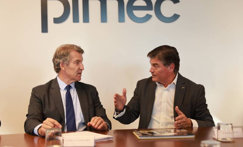 Pimec defensa davant Feijóo un model de finançament autonòmic just per garantir el desenvolupament empresarial a Catalunya